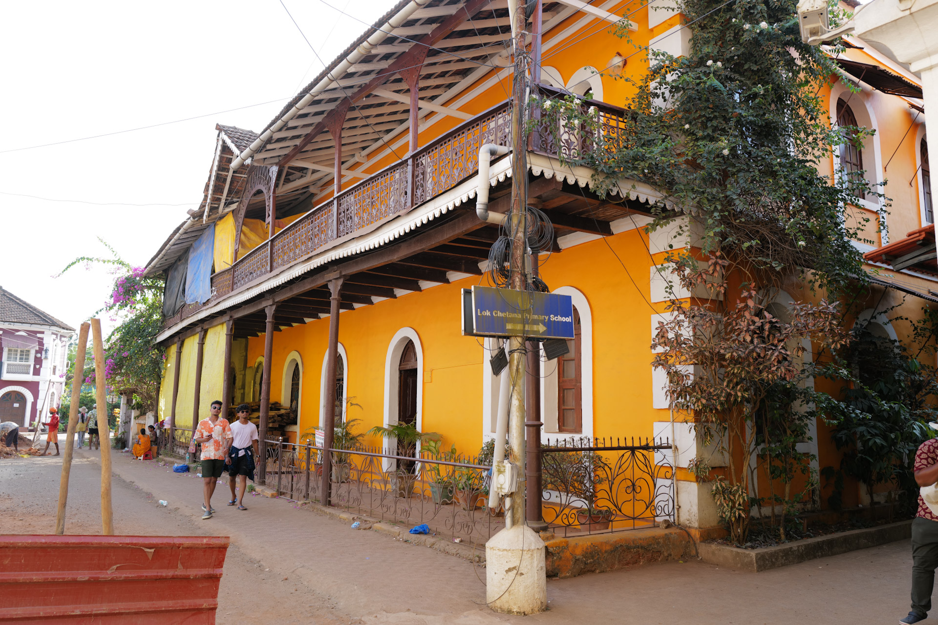 Gut erhaltenes Haus im portugiesischen Kollonialstil