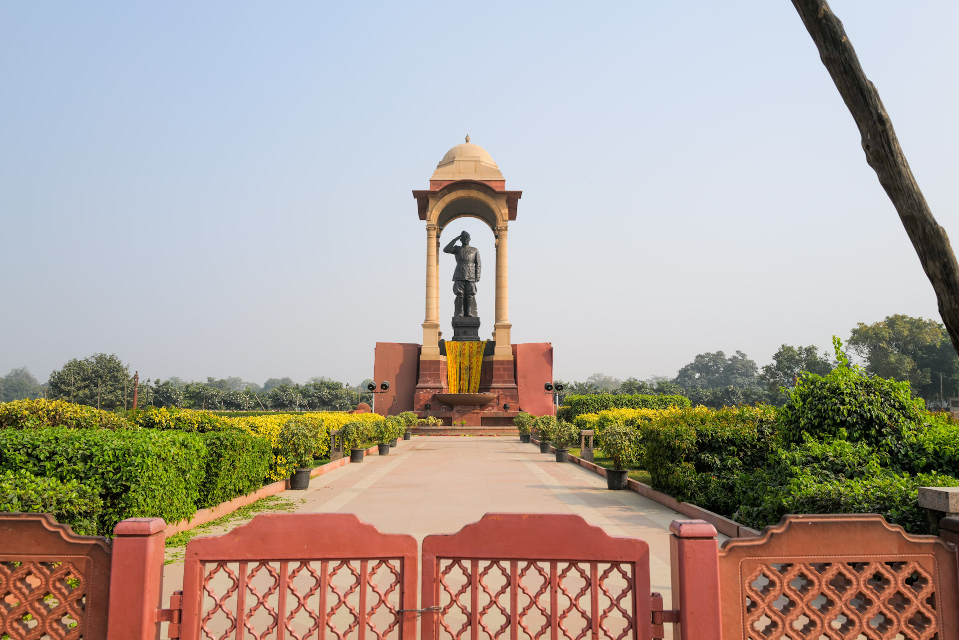 Statue von Subhas Chandra Bose - ein Anführer der indischen Freiheitsbewegung